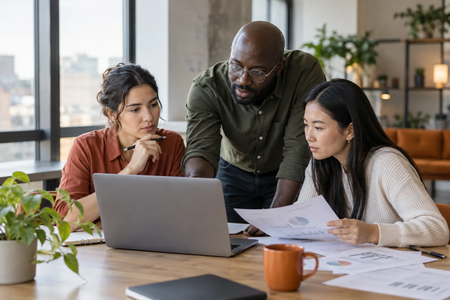 For B2B businesses: people working in a business setting